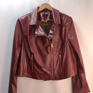 QUII Jacket Moto Burgundy